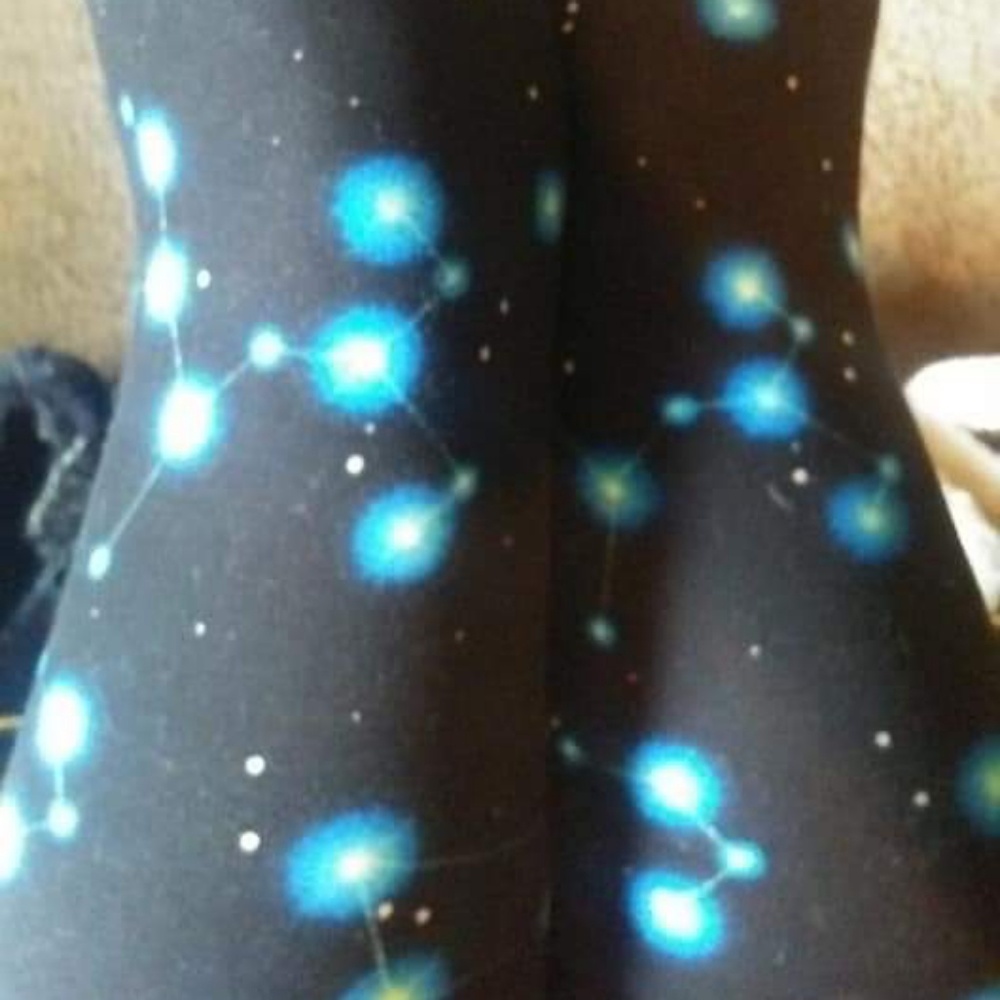 One Size Adult Blue Constellation Leggings